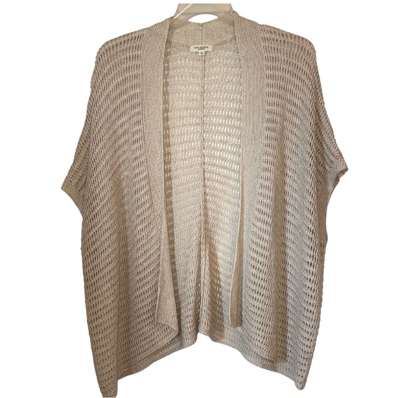 🌹Max Studio London Beige Open-Knit Sweater - Picture 1 of 5